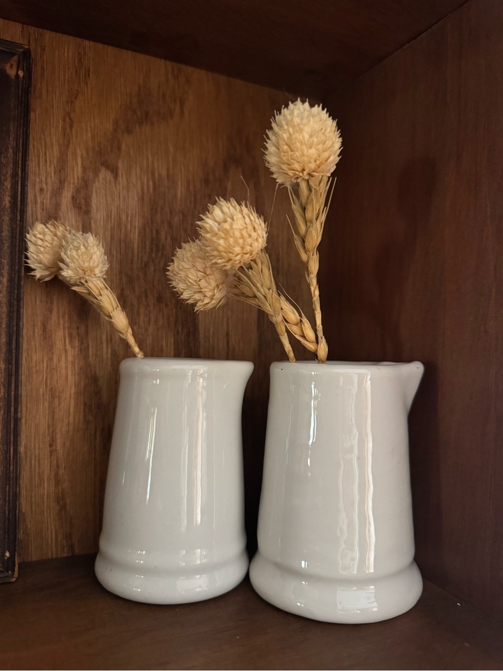 Classic White Ceramic Mini Pitcher Vase - Brand: